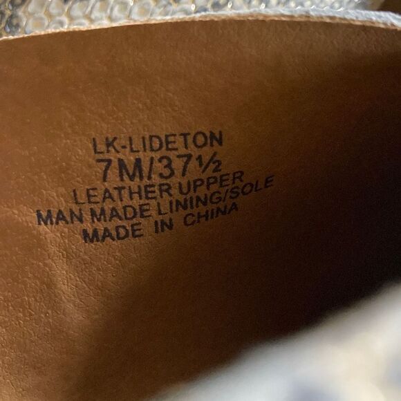 Lucky Brand - Lideton Slingback Booties Leather (gray snakeskin) New Sz 7 - Picture 9 of 9